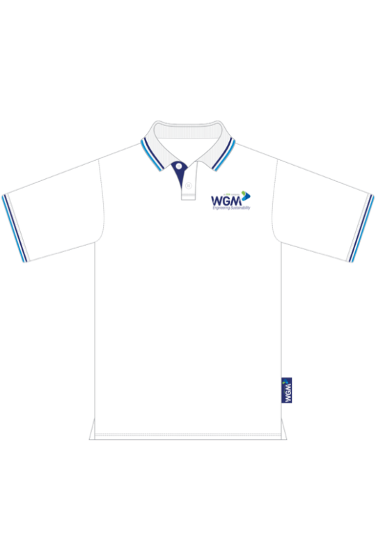 WGM Branded Polo Shirt (White)